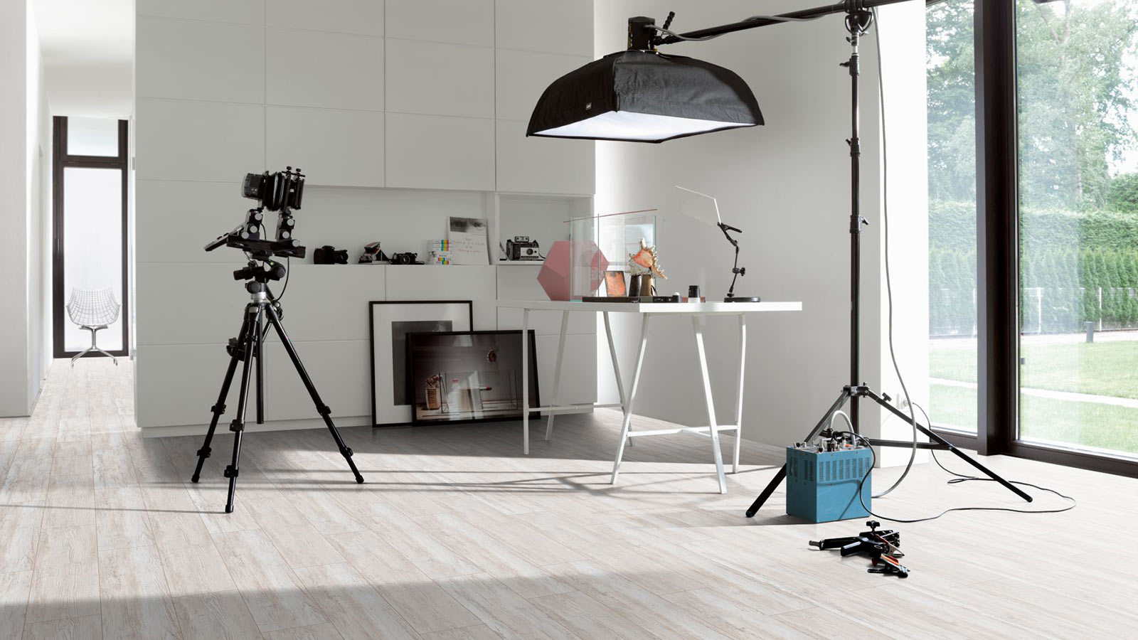 Parador Vinylboden Basic 5.3 Pinie skandinavisch weiß 1-Stab Landhausdiele 4V Trittschalldämmung Raum6