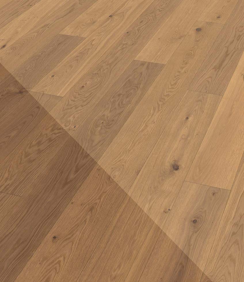 Admonter Parkett FLOORs Eiche Salis Basic alpin 1-Stab Landhausdiele 4V 192x2000 Raum2