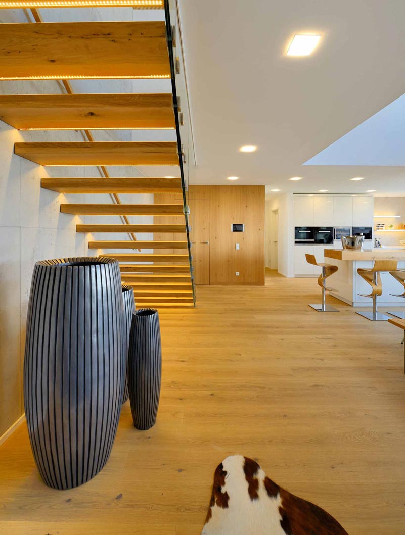 Admonter Parkett FLOORs Eiche Stone Basic gebürstet 1-Stab Landhausdiele 4V 158x2000 Raum6