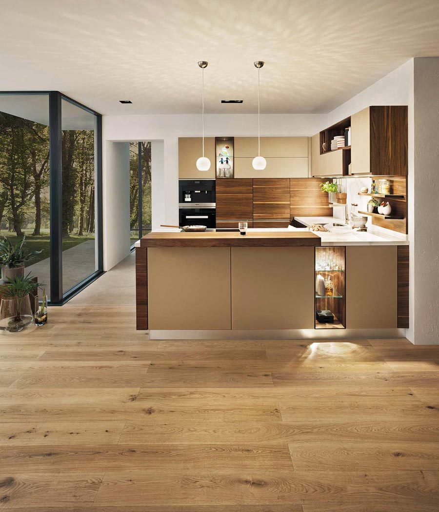 Admonter Parkett FLOORs Eiche Weiss Basic gebürstet 1-Stab Landhausdiele 4V 158x2400 Raum7