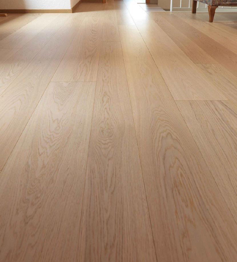 Admonter Parkett FLOORs Eiche Weiss Noblesse gebürstet 1-Stab Landhausdiele 4V 192x2000 Raum7