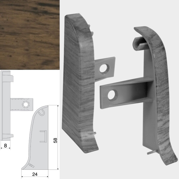 Brebo Endkappe links und recht QUE Wenge Kongo main product photo