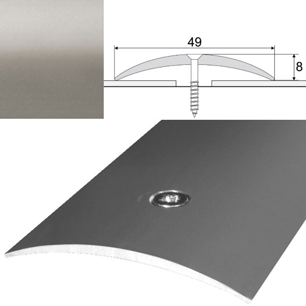 Brebo Übergangsprofil A04 Inox Edelstahl Aluminium eloxiert 270 cm main product photo