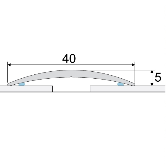 Brebo Übergangsprofil A13 selbstklebend Buche Aluminium furniert 180 cm