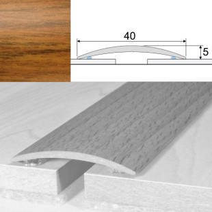 Brebo transition profile A13 self-adhesive chestnut aluminum veneer 270 cm