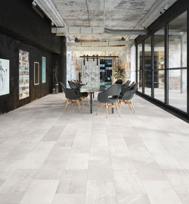 Classen Laminate Visiogrande WR Liquid screed white Tile 4V main product photo