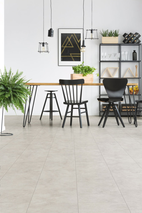 Classen Laminate Visiogrande WR Exposed screed white Tile 4V main product photo