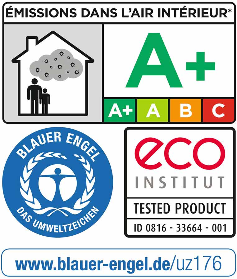 Classen Designboden NEO Pro Fliese Anthrazit Fliese 4V Zertifikate