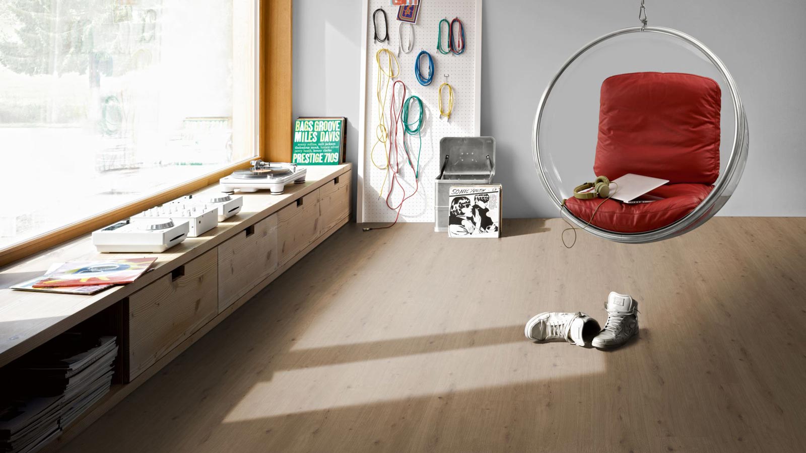 Parador Designboden Modular ONE Eiche Atmosphere umbra Schlossdiele 4V Raum3