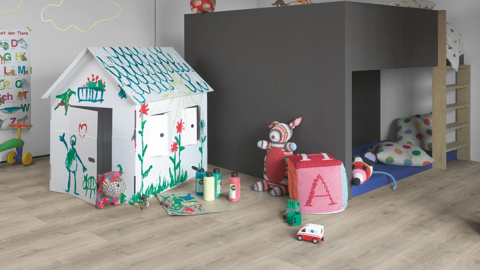 Parador Vinyl Classic 2070 Eiche Royal weiß gekälkt 1-Stab Landhausdiele 4V Raum3