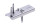 Dielenfix Acier inox A2 (épaisseur de lame 19 - 23mm) pour fixation invisible des terrasses en bois 300 clips pour environ 8 m².