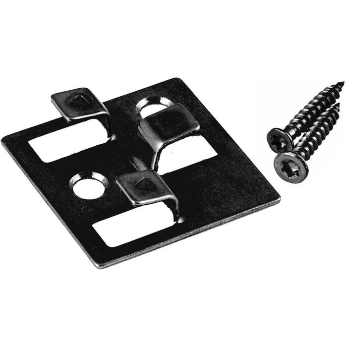 100 x clips de terrasse en acier inox avec vis pour fixation des lames de terrasse WPC sur sous-construction WPC - largeur de joint de 7 mm main product photo