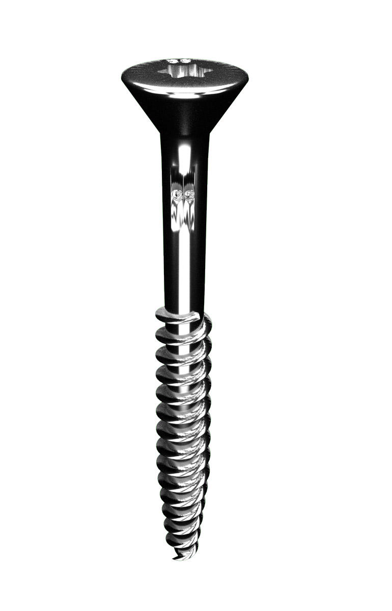 100 x Edelstahlschrauben 5x70mm zur Befestigung auf Holz Unterkonstruktion für Dielen mit 35-45 mm Stärke Ansicht 2