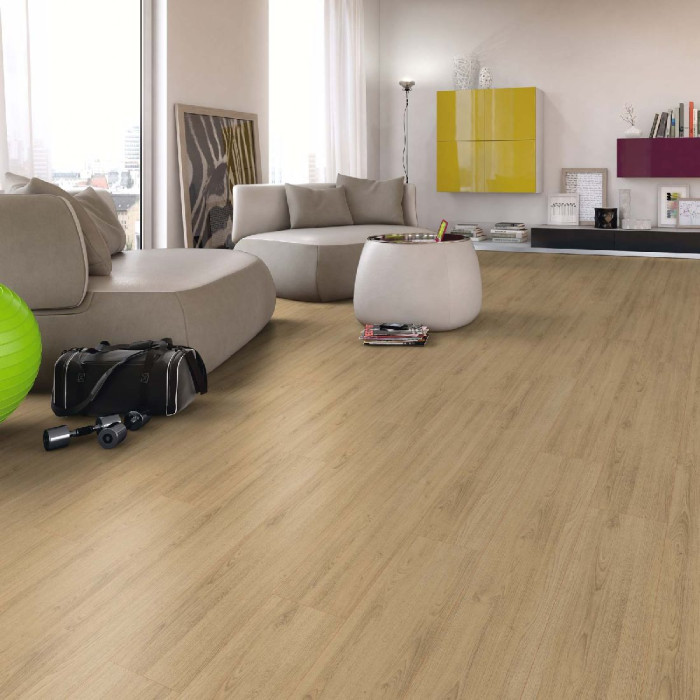 Egger Basic Laminat 7/31 Classic Charlotte Eiche natur EBL043 1-Stab Landhausdiele 4V main product photo