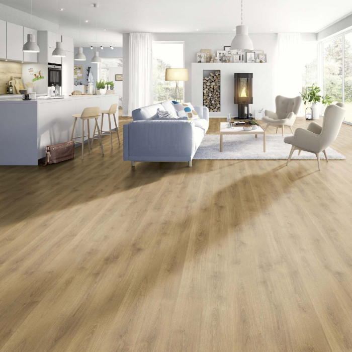 Egger Home Laminado 8/32 Classic Aqua Plus Roble Brook Miel EHL103 1-Stab / Endlos-Optik 4V main product photo