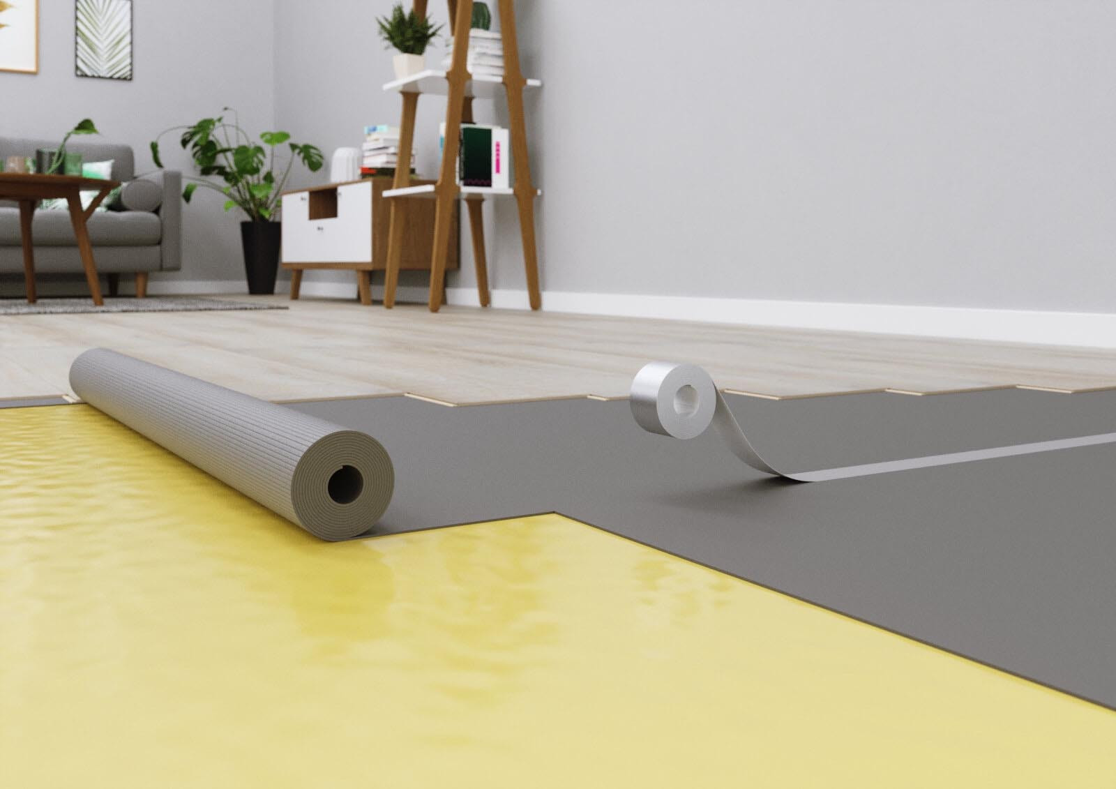 Ewifoam DämmUnterlage Silenza Rolle Flex Raumbild