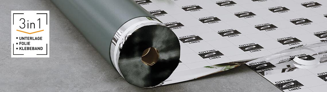 Ewifoam TrittschalldämmUnterlage Universol Standard Alu 3in1 Raumbild