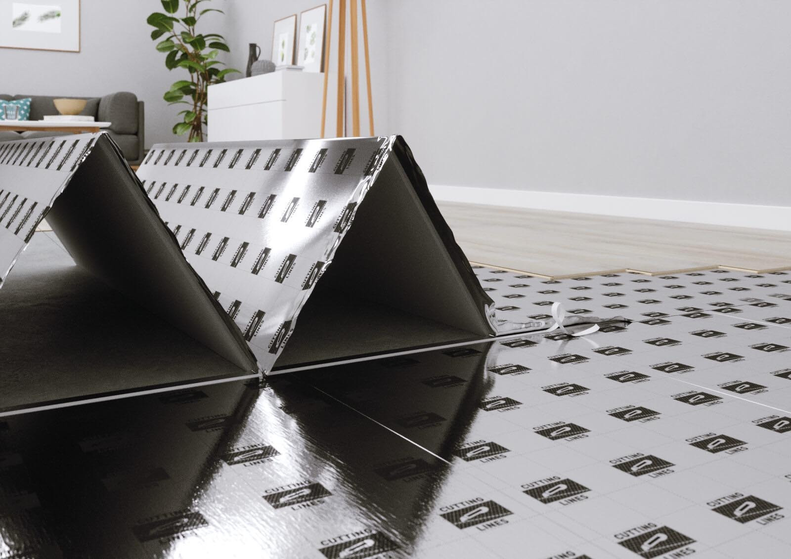 Ewifoam Unterlage Silenza Robust Aquastop Smart Verlegebild