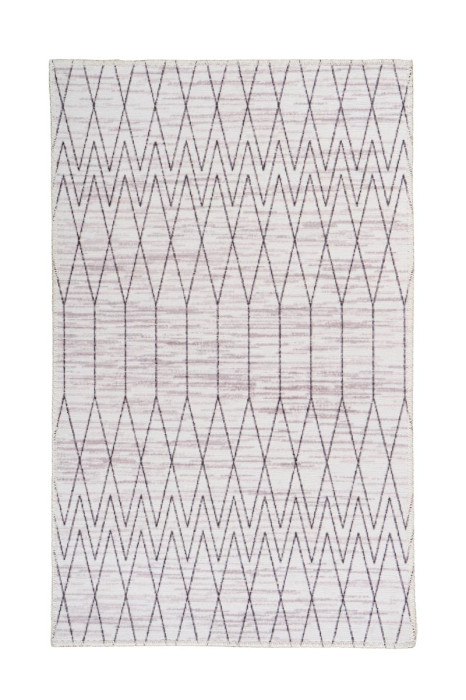 Flachflorteppich Grau RAUTEN STYLE rechteckig Höhe 5 mm 120x180cm main product photo