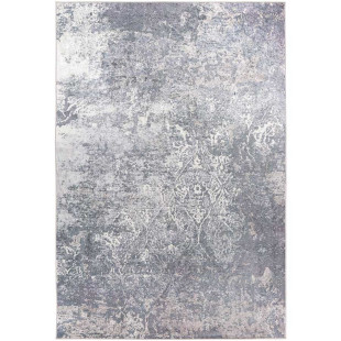 Flat pile carpet Grey VINTAGE ORIENT Grey / Cream / Lilac rectangular height 6 mm