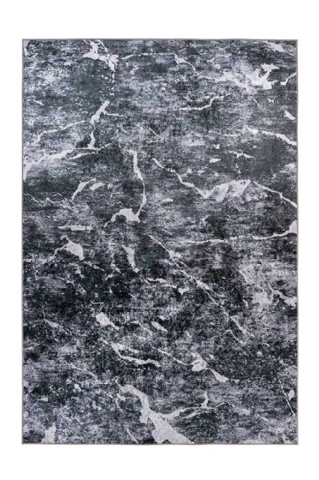 Flat pile carpet MARMOR Grey / White rectangular height 6 mm main product photo