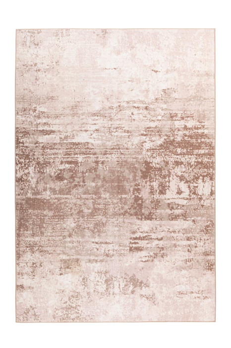 Tapis à poils plats VINTAGE USED Beige / Brun rectangulaire Epaisseur 6 mm main product photo