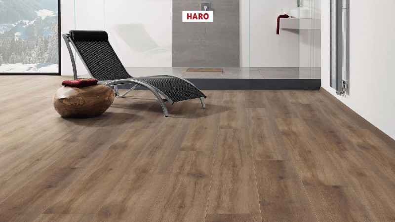 HARO Design flooring DISANO ClassicAqua Oak Provence Smoked 1-strip XL 4V main product photo