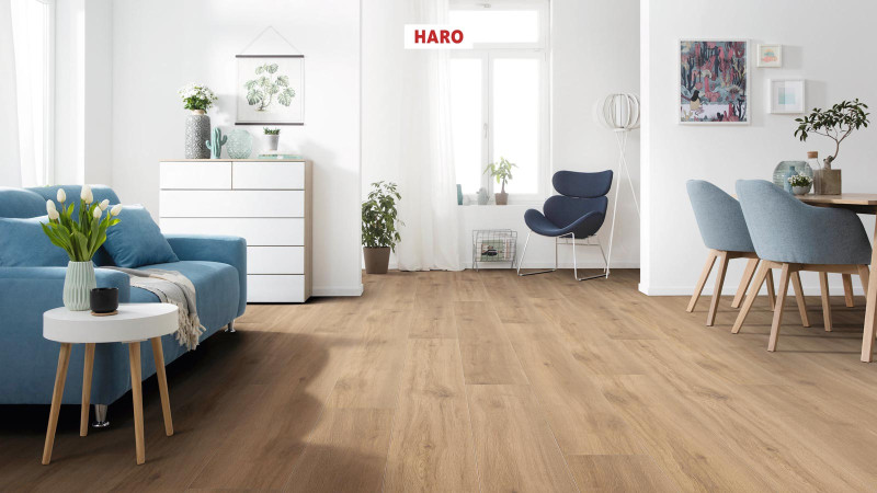 HARO Designboden DISANO ClassicAqua Eiche Provence natur authentic 1-Stab Landhausdiele XL 4V main product photo