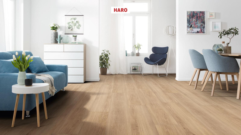 HARO Designboden DISANO ClassicAqua Feldeiche strukturiert 1-Stab Landhausdiele XL 4V main product photo