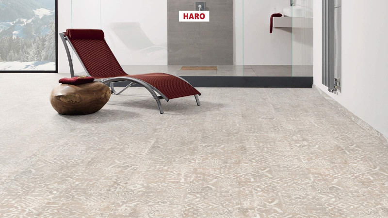 HARO Design Floor DISANO LifeAqua Artdesign crema stone texture Piazza 4V main product photo
