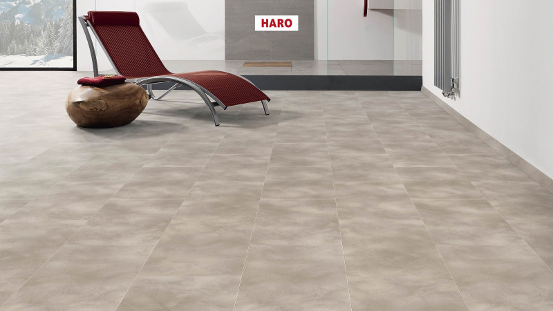 HARO Design flooring DISANO LifeAqua Concrete Light Piazza 4V main product photo