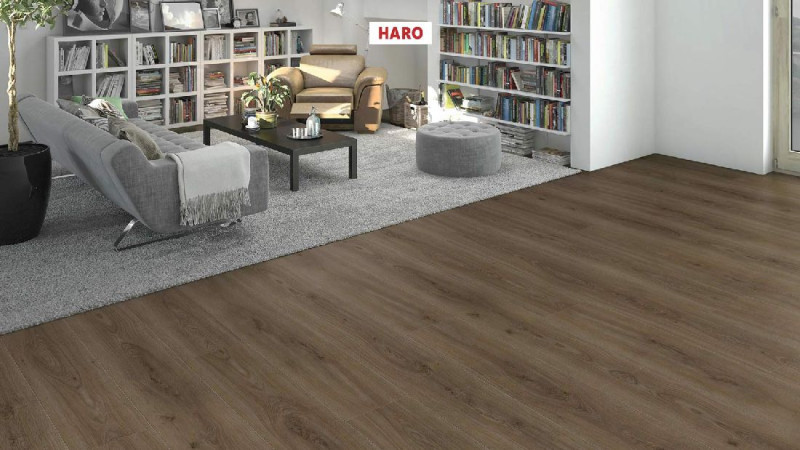 HARO Designboden DISANO LifeAqua Eiche Sheffield braun authentic 1-Stab Landhausdiele XL 4V main product photo