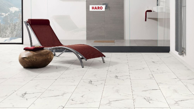 HARO Design flooring DISANO LifeAqua Marble White Piazza 4V main product photo