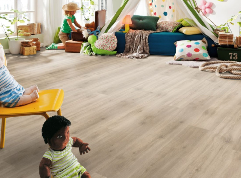 HARO Sol design DISANO ClassicAqua Chêne Provence crème 1 frise XL 4V avec la sous-couche acoustique en liège main product photo
