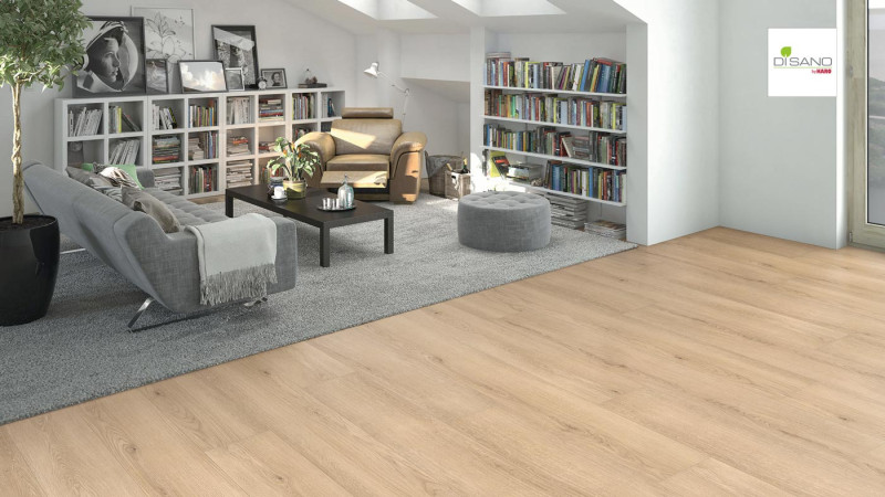 HARO Sol design DISANO LifeAqua Chêne Lavida 1 frise XL 4V avec la sous-couche acoustique en liège main product photo