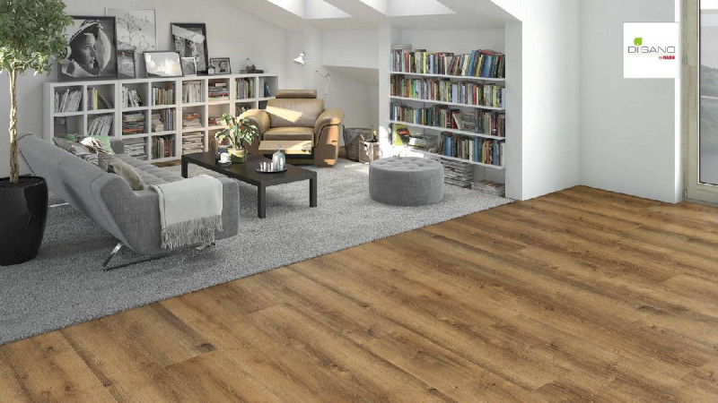 HARO Designboden DISANO LifeAqua Eiche Yorkshire natur Landhausdiele XL 4V Kork-Dämmunterlage main product photo