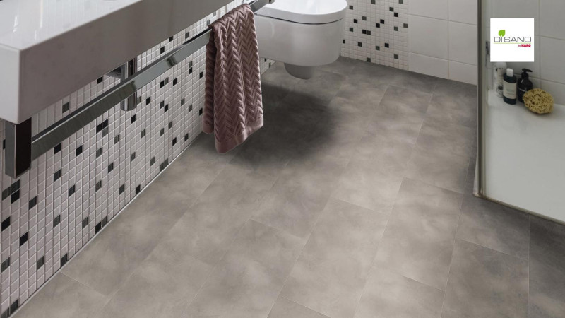 HARO Design flooring DISANO SmartAqua Concrete Grey Piazza 4V main product photo