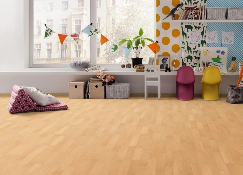 Suelo laminado HARO Edición Especial NKL31 Beige Haya 3-lamas con porosidad en bloque main product photo