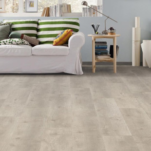 HARO Laminate Flooring TRITTY 100 Oak Bergamo silver-grey Campus 4V authentic soft