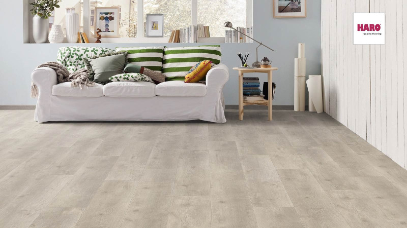 HARO Laminate TRITTY 100 Oak Bergamo Silver Grey Campus 4V main product photo