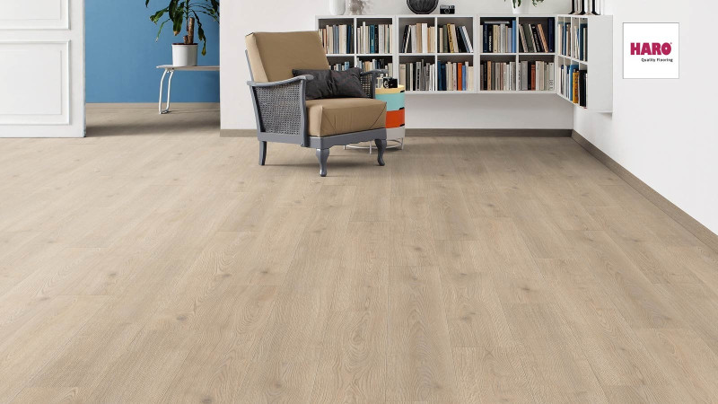 HARO Laminat TRITTY 100 Eiche Contura steingrau Landhausdiele 4V authentic main product photo