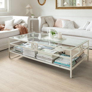 HARO Laminate Flooring TRITTY 100 Oak Eleganza cream white authentic 1-plank wideplank 4V