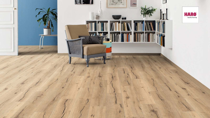 HARO Laminate TRITTY 100 Oak Italica Creme 1-strip 4V Silent Pro main product photo