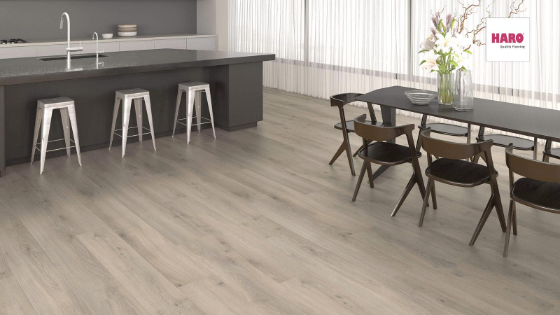 HARO Laminat TRITTY 200 Aqua Eiche Emilia samtgrau 1-Stab Landhausdiele 4V Silent Pro main product photo