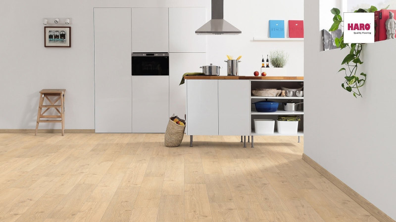 HARO Laminate TRITTY 200 Aqua Oak Portland Puro 1-strip 4V Silent Pro main product photo