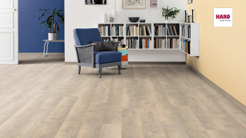 Suelo laminado HARO TRITTY 90 Roble Bérgamo Blanco Antiguo 1-lama 4V main product photo