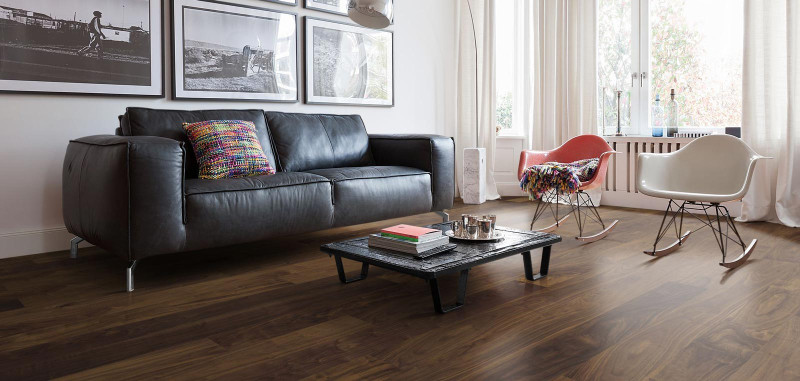 HARO Parquet 4000 American Walnut Sauvage naturaLin plus 1-strip plank 180 4V main product photo