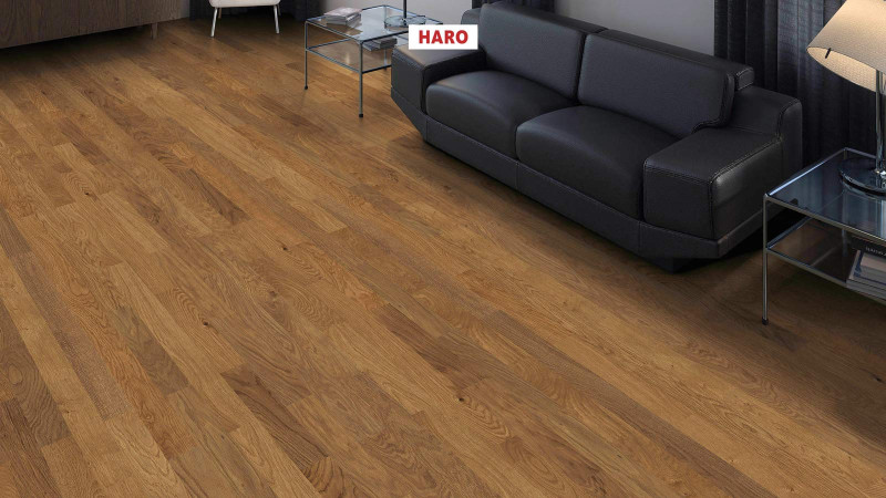 HARO Parquet 4000 Smoked Oak Naturale naturaDur Strip Allegro main product photo