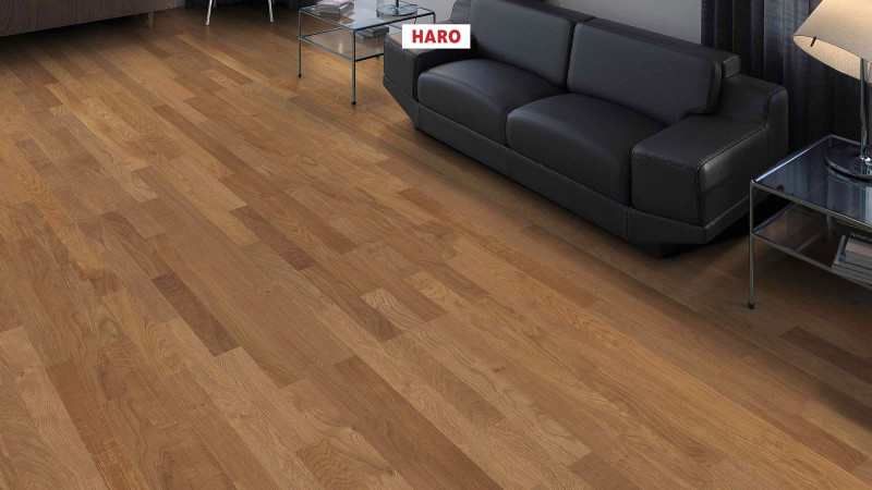 HARO Parquet 4000 Smoked Oak Naturale naturaLin plus Strip Allegro main product photo