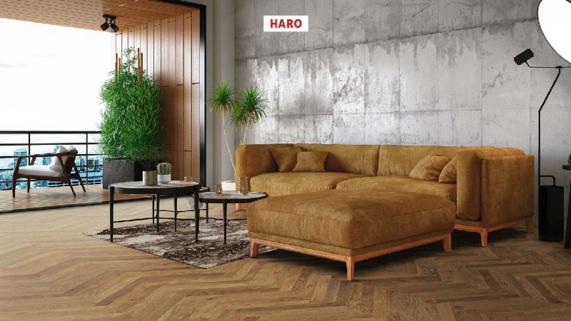 HARO Parquet 4000 Amber Oak Trend structured naturaDur Strip Classico main product photo